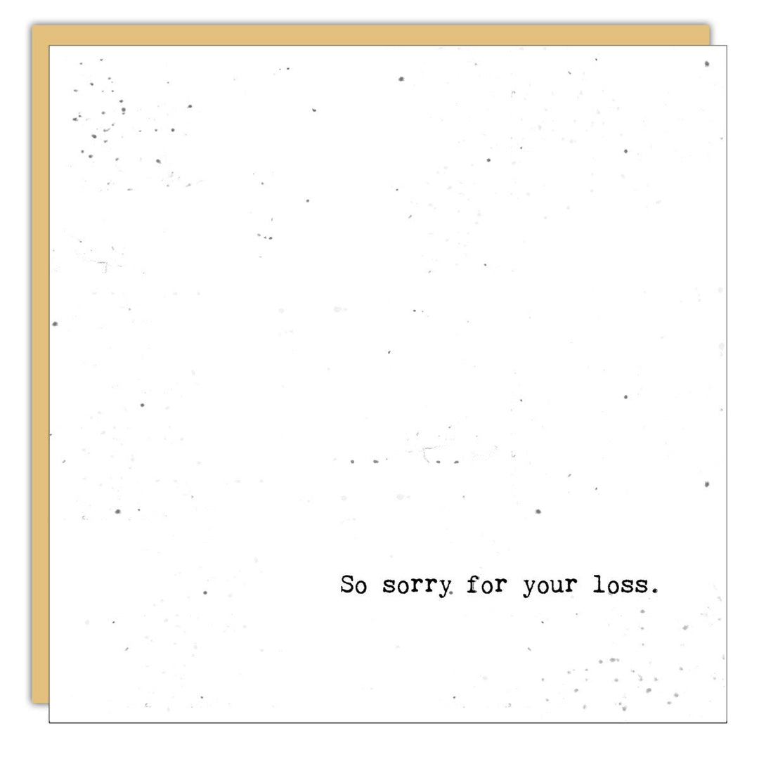 Stationery - Little Gem - So sorry for your loss - Cedar Mountain Studios