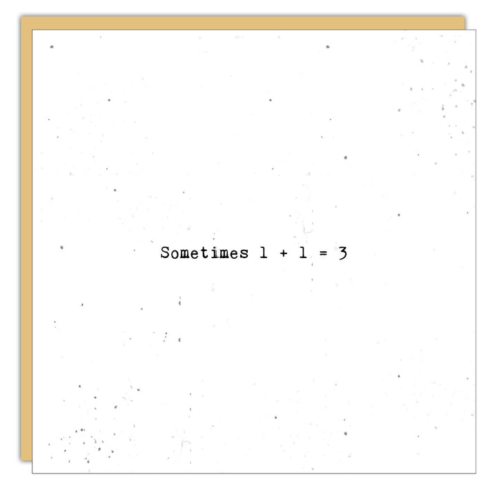 Stationery - Little Gem - Sometimes 1 + 1 = 3 - Cedar Mountain Studios