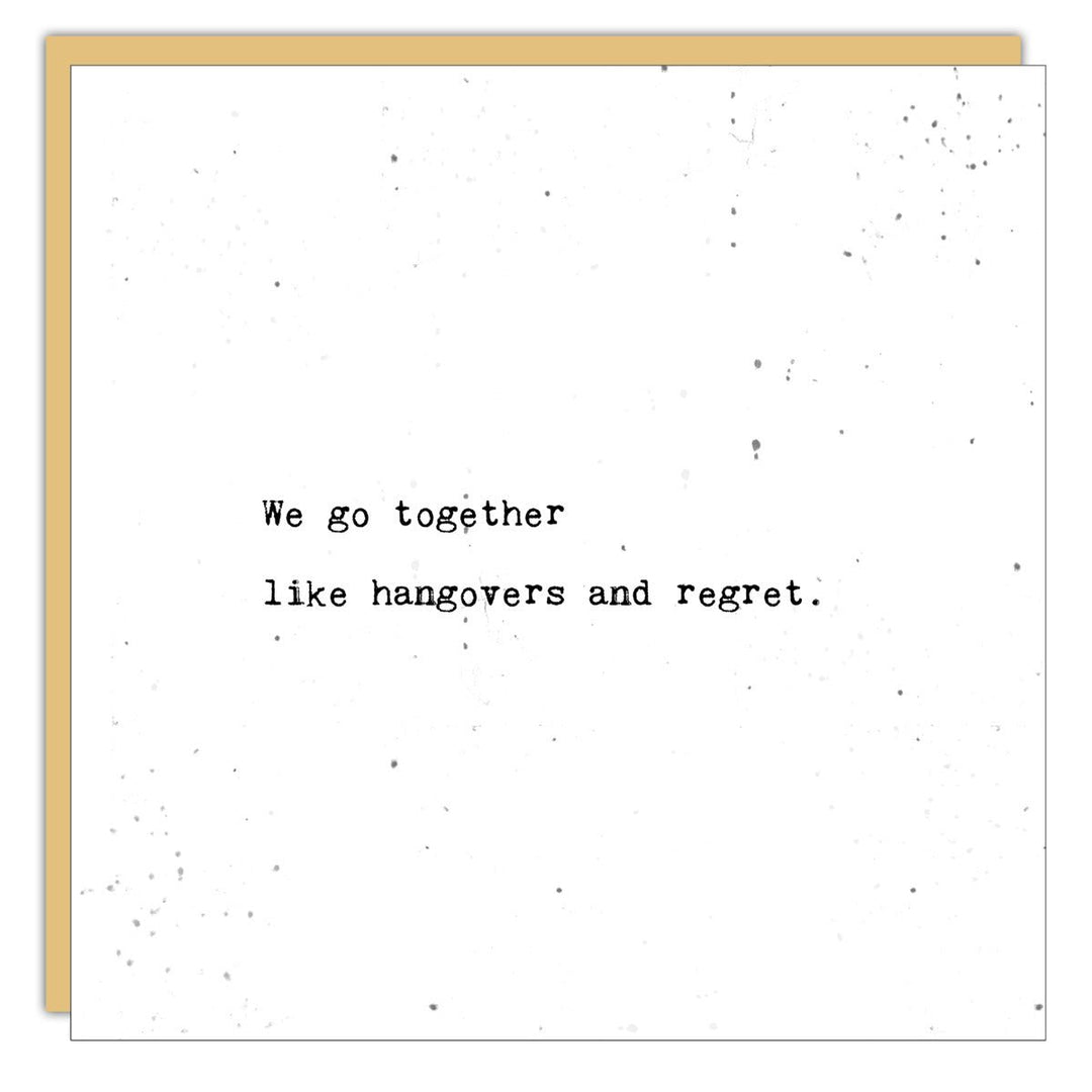 Stationery - Little Gem - We go together like hangovers - Cedar Mountain Studios