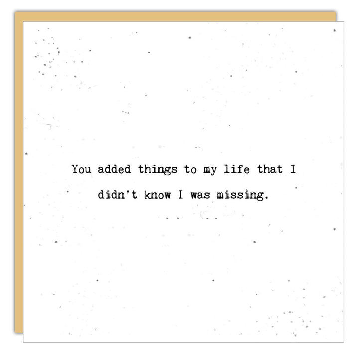 Stationery - Little Gem - You added things to my - Cedar Mountain Studios
