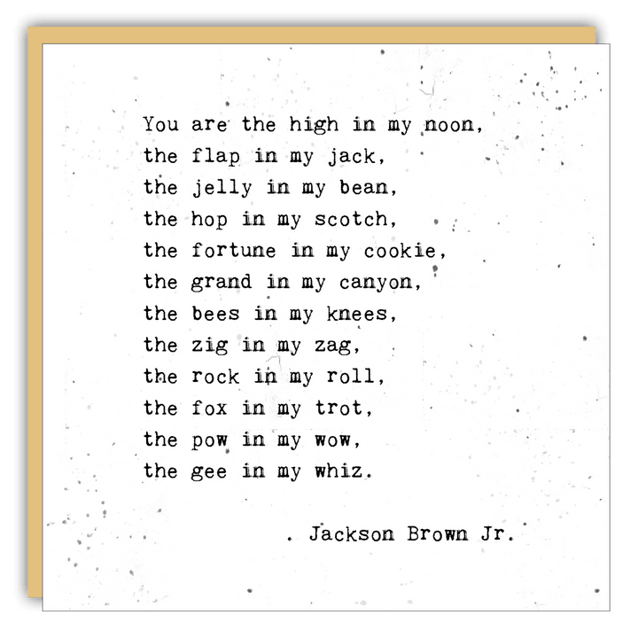 Stationery - Little Gem - You are the high in my noon - Cedar Mountain Studios