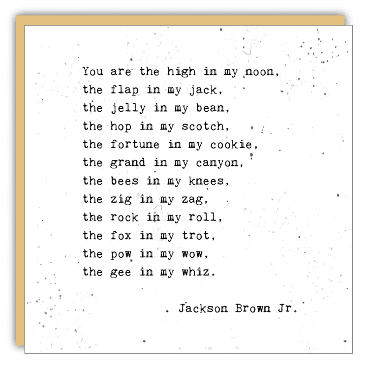 Stationery - Little Gem - You are the high in my noon - Cedar Mountain Studios