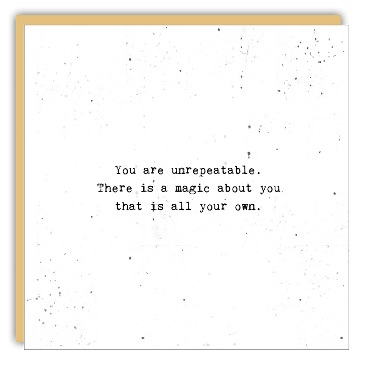 Stationery - Little Gem - You are unrepeatable - Cedar Mountain Studios