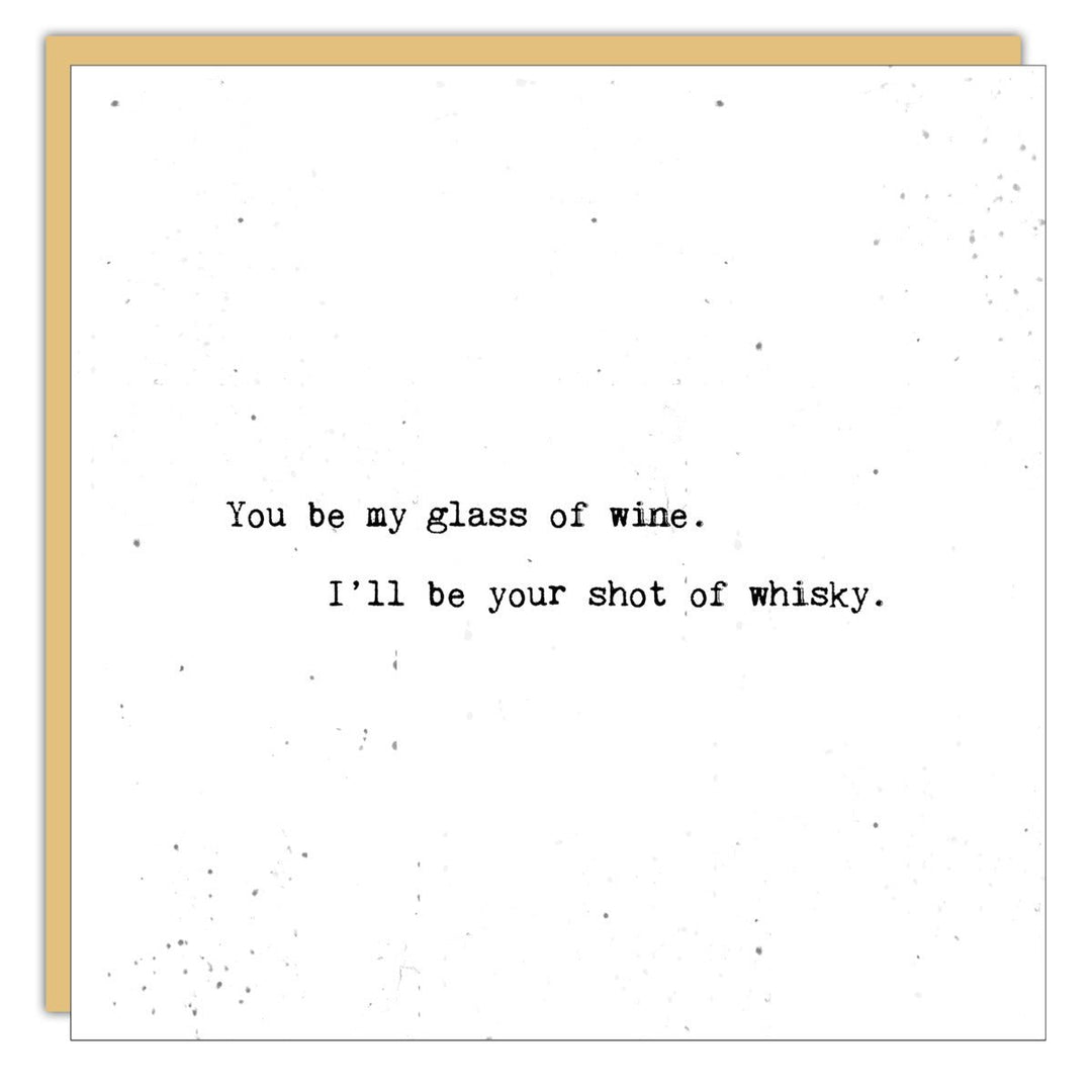 Stationery - Little Gem - You be my glass of wine - Cedar Mountain Studios