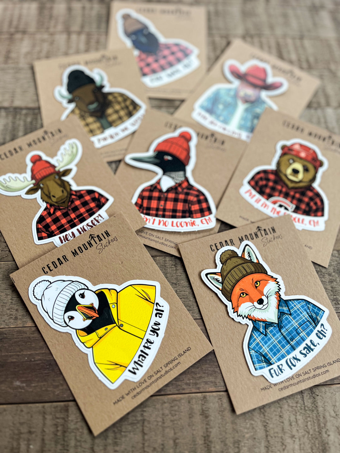 Stickers | Stick around, eh? - I ain't no loonie, eh!