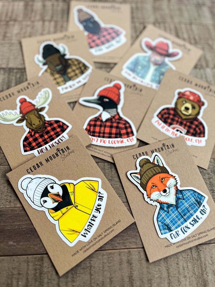 Stickers | Stick around, eh? - I ain't no loonie, eh!
