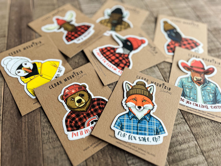 Stickers | Stick around, eh? - I ain't no loonie, eh!