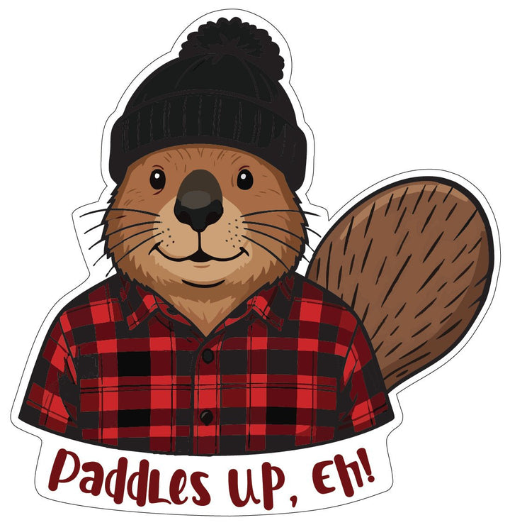 Stickers | Stick around, eh? - Paddles up, eh! - Cedar Mountain Studios