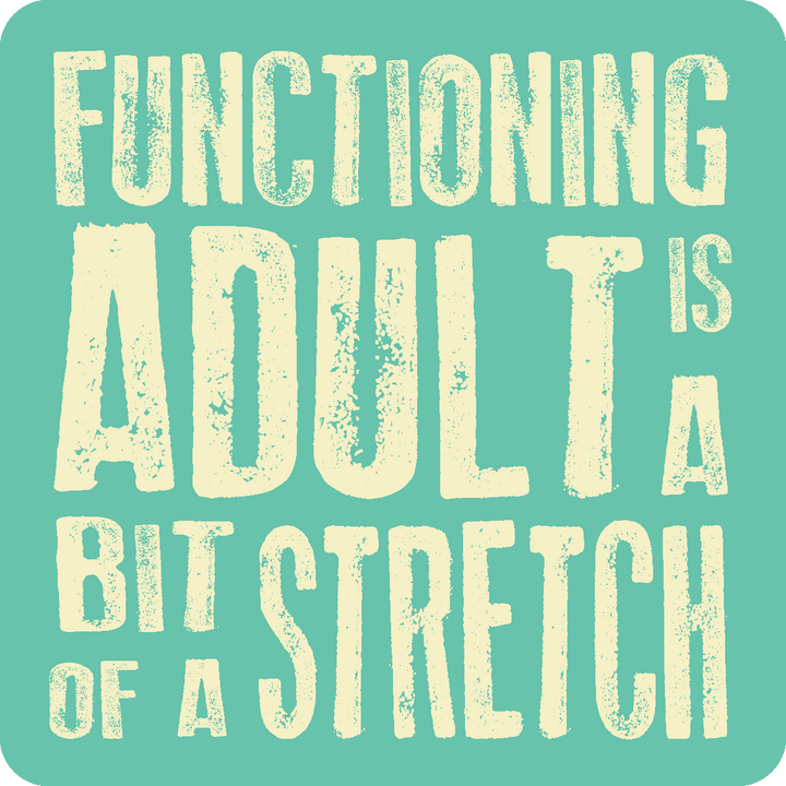 Stickers | Stick Happens - Functioning Adult - Cedar Mountain Studios