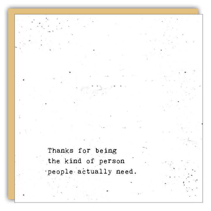 Keepsake Cards - Little Gem - Thank you for being the kind of person