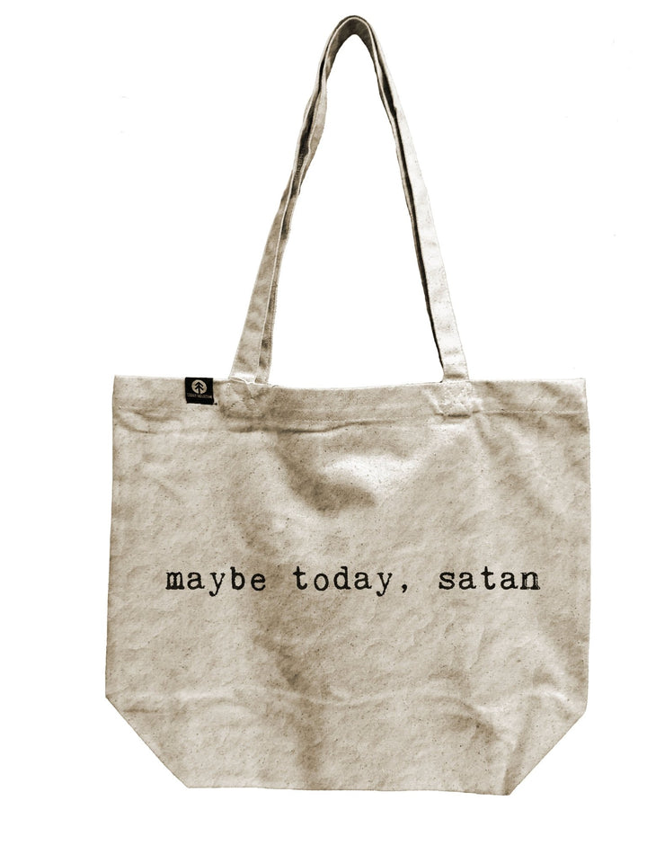 Tote Bag - Maybe Today Satan - Cedar Mountain Studios