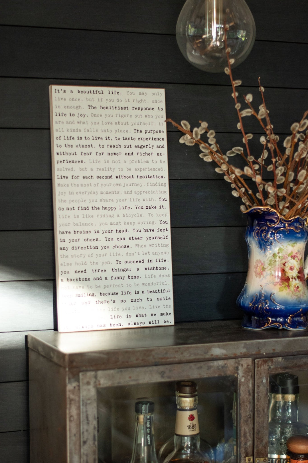 Typewriter Sign - Rescue Dog - Cedar Mountain Studios