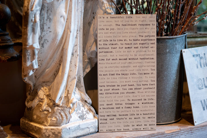 Typewriter Sign - Rescue Dog - Cedar Mountain Studios