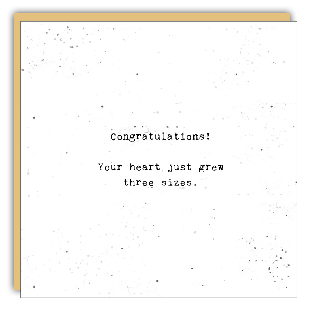 Keepsake Cards - Little Gem - Your heart just grew