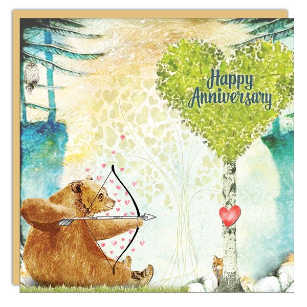 Archery Bear - Anniversary - Cedar Mountain Studios