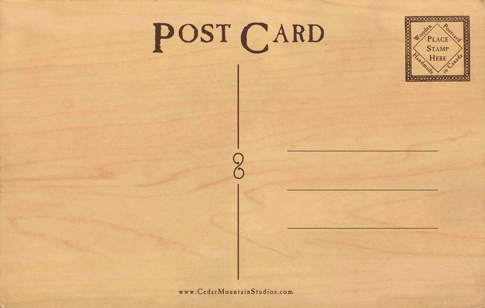 Baseball Wood Postcard - Cedar Mountain Studios