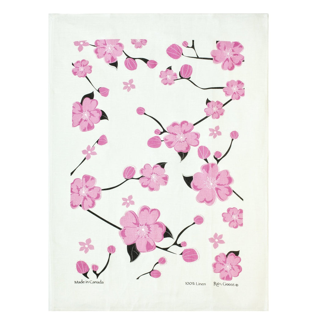 Cherry Blossom Tea Towel - Cedar Mountain Studios