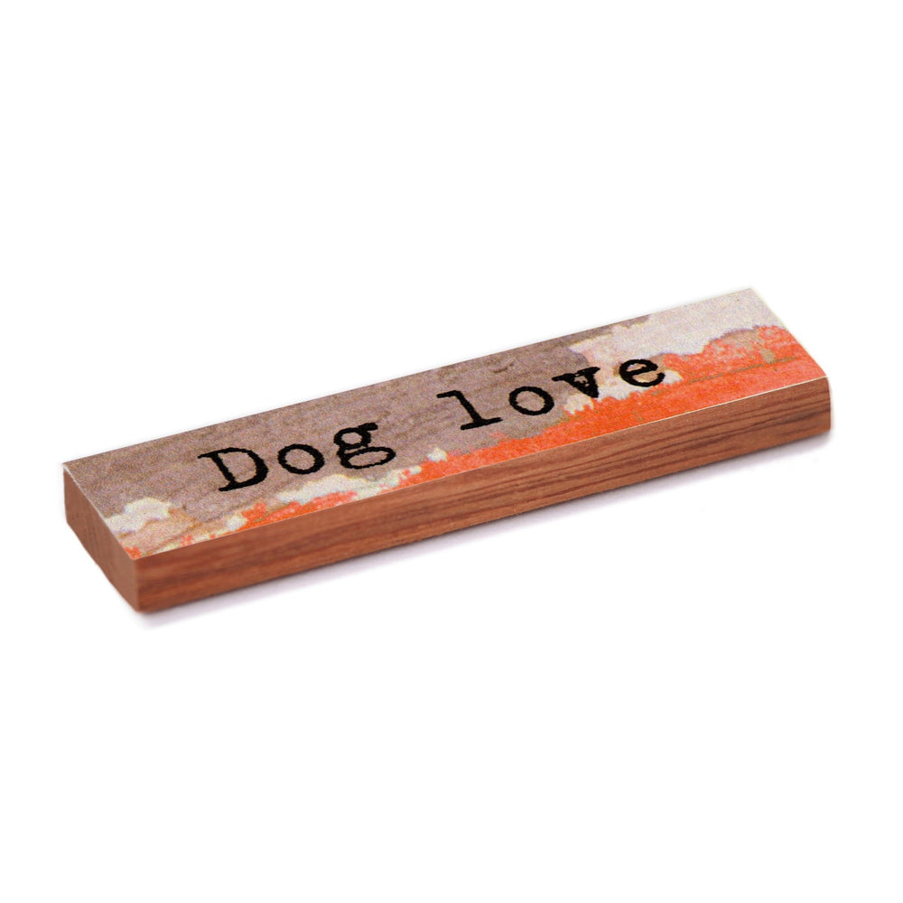 Dog Love Timber Magnet - Cedar Mountain Studios