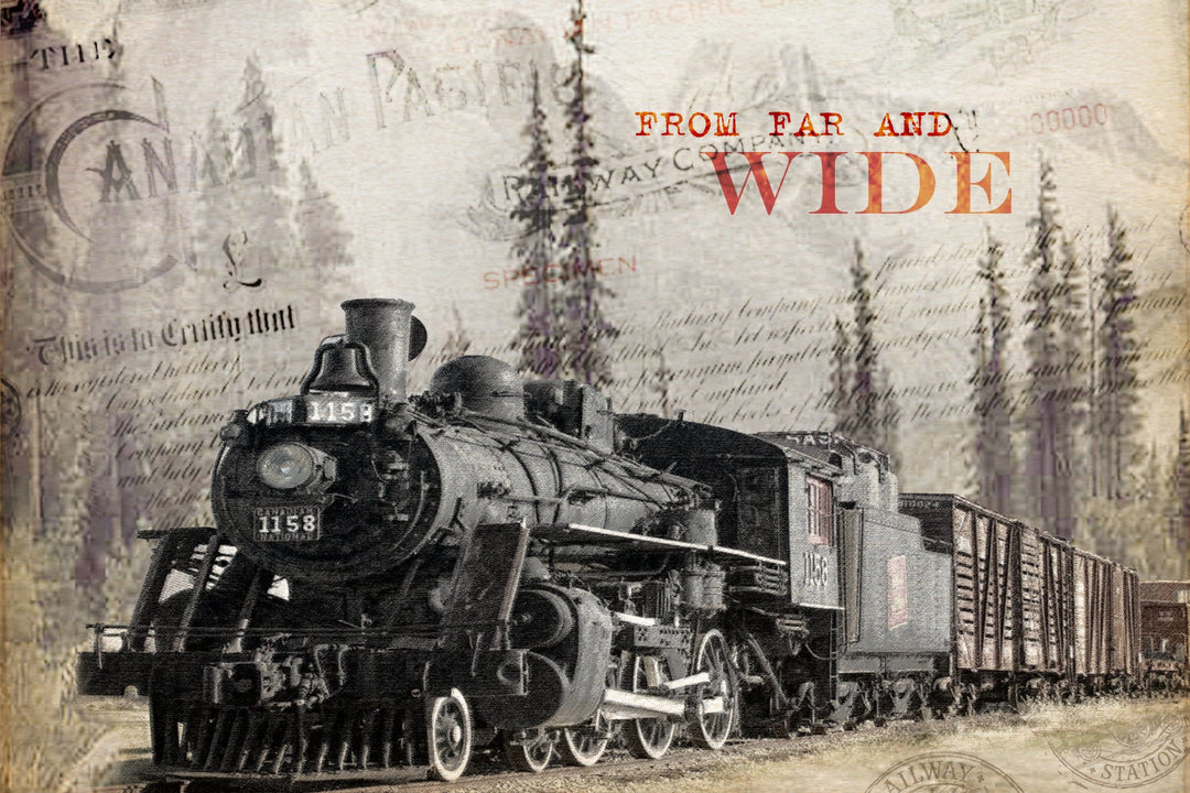 Far & Wide Wood Postcard - Cedar Mountain Studios