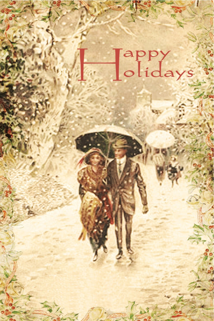 Happy Holidays Postcard - Cedar Mountain Studios