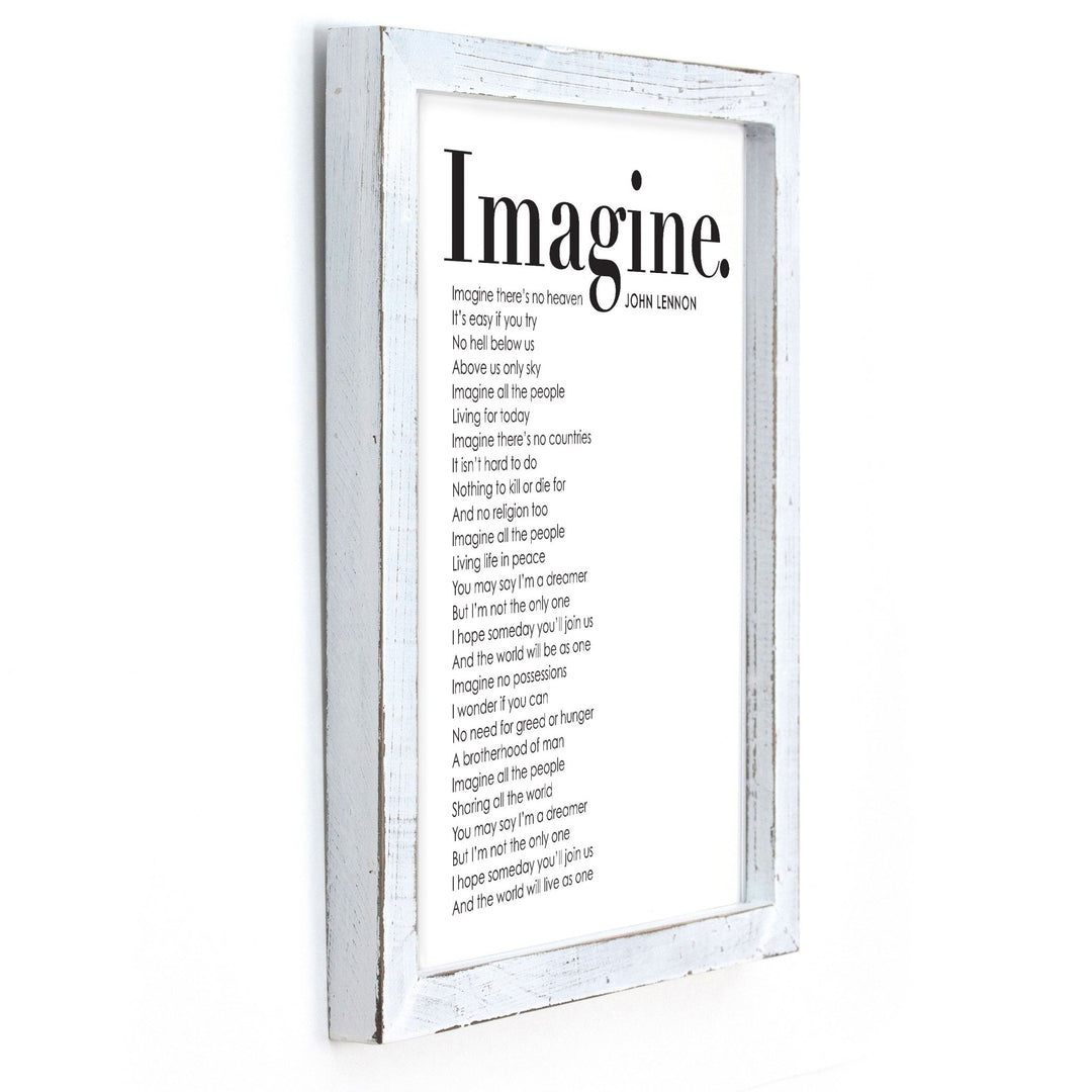 Imagine Framed Words - Cedar Mountain Studios