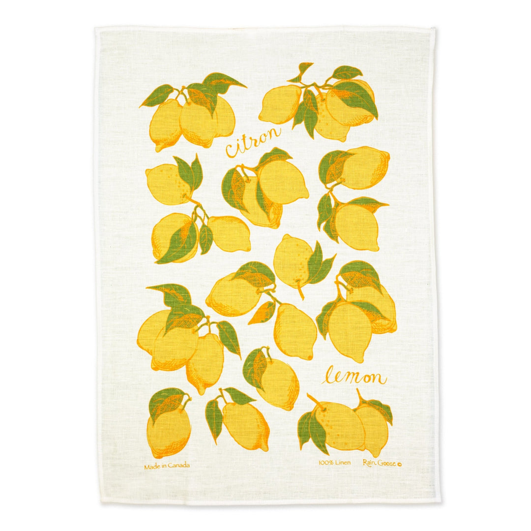 Lemons Tea Towel - Cedar Mountain Studios