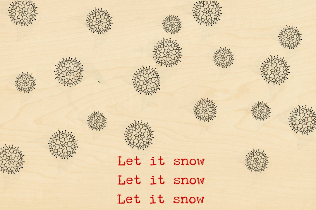 Let it Snow Postcard - Cedar Mountain Studios