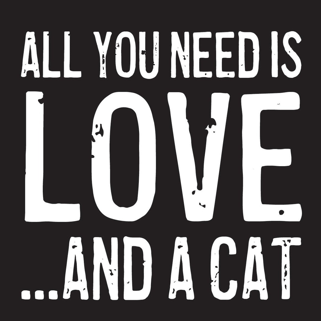 Love And Cat Coaster or Magnet - Cedar Mountain Studios