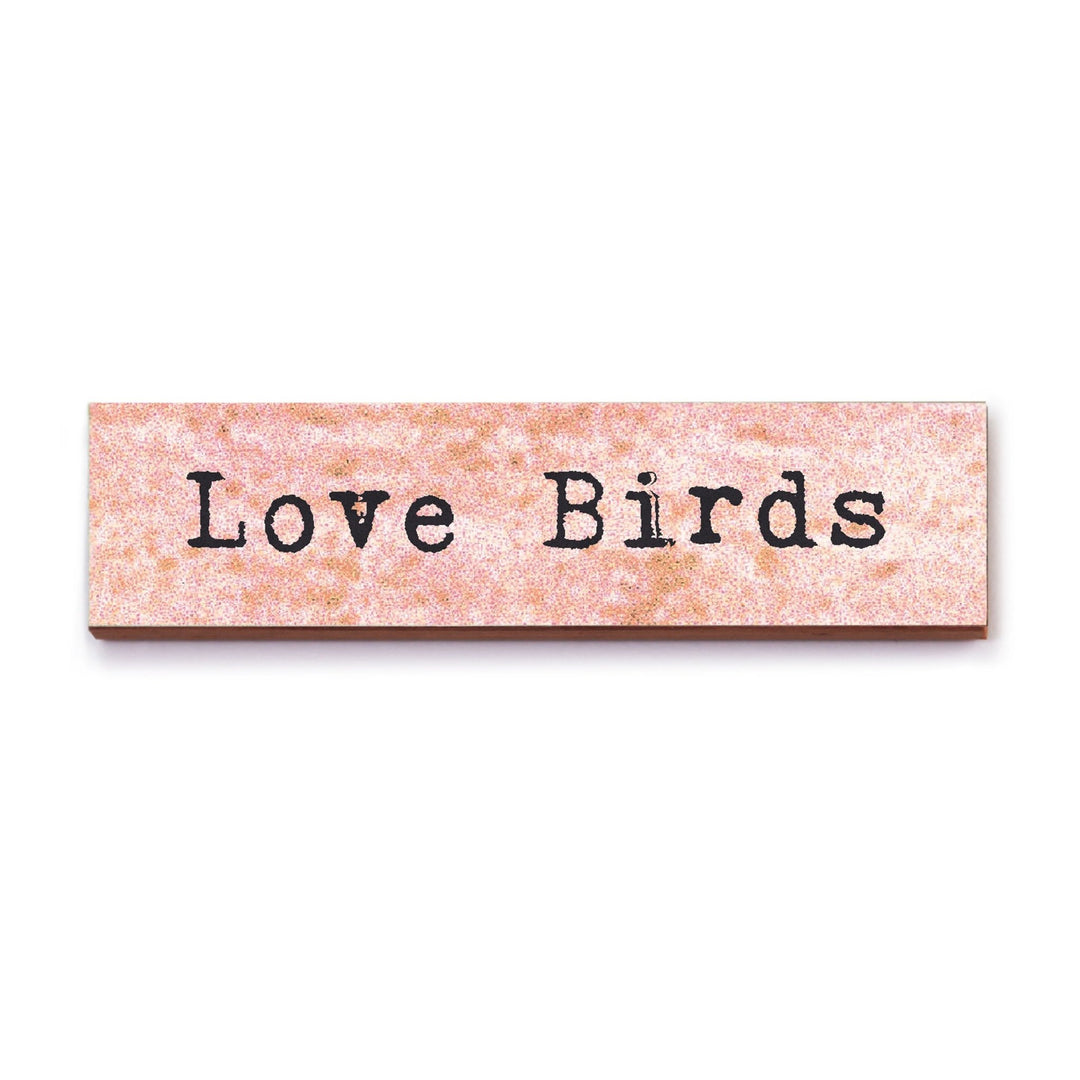 Love Birds Timber Magnet - Cedar Mountain Studios
