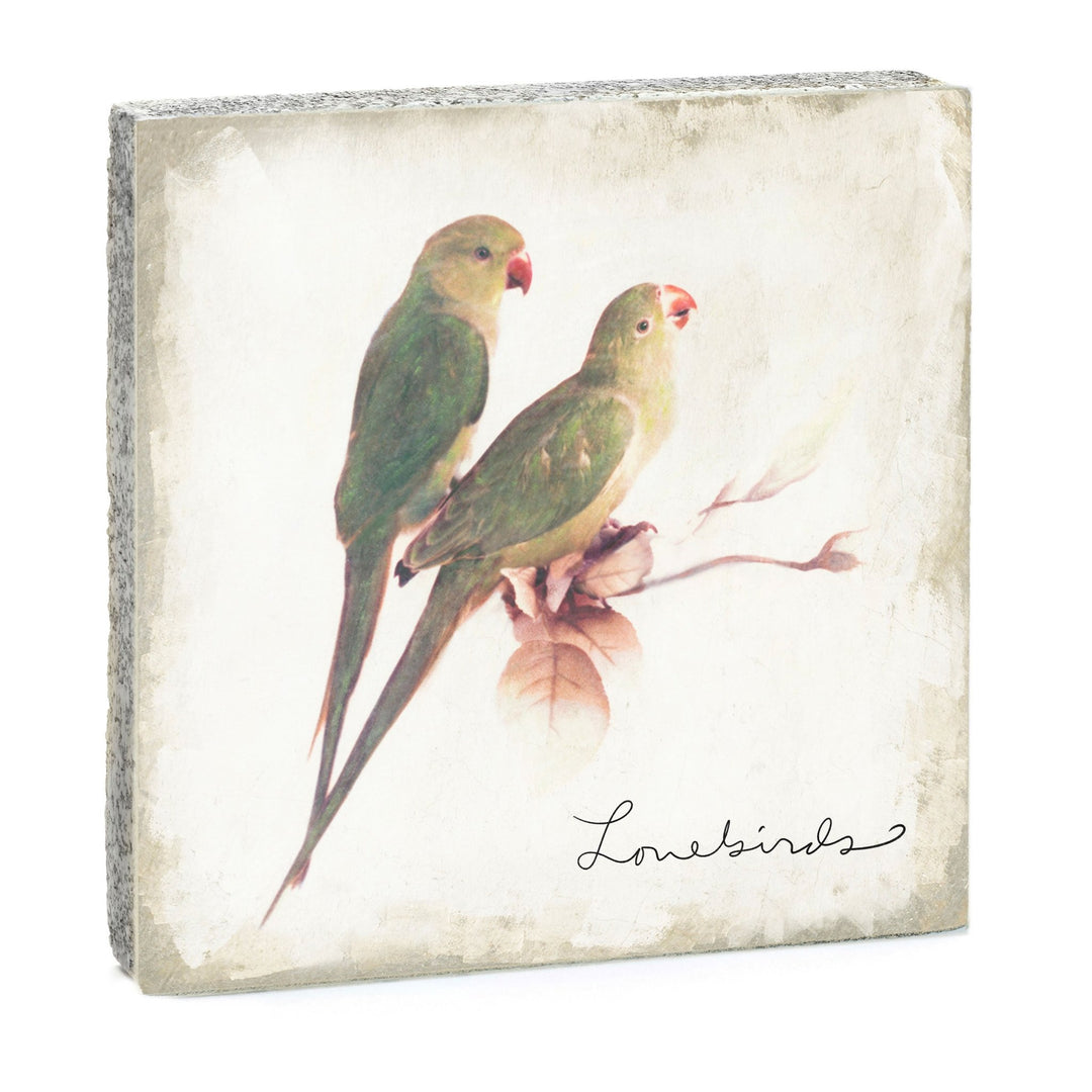 Lovebirds Art Block - Cedar Mountain Studios