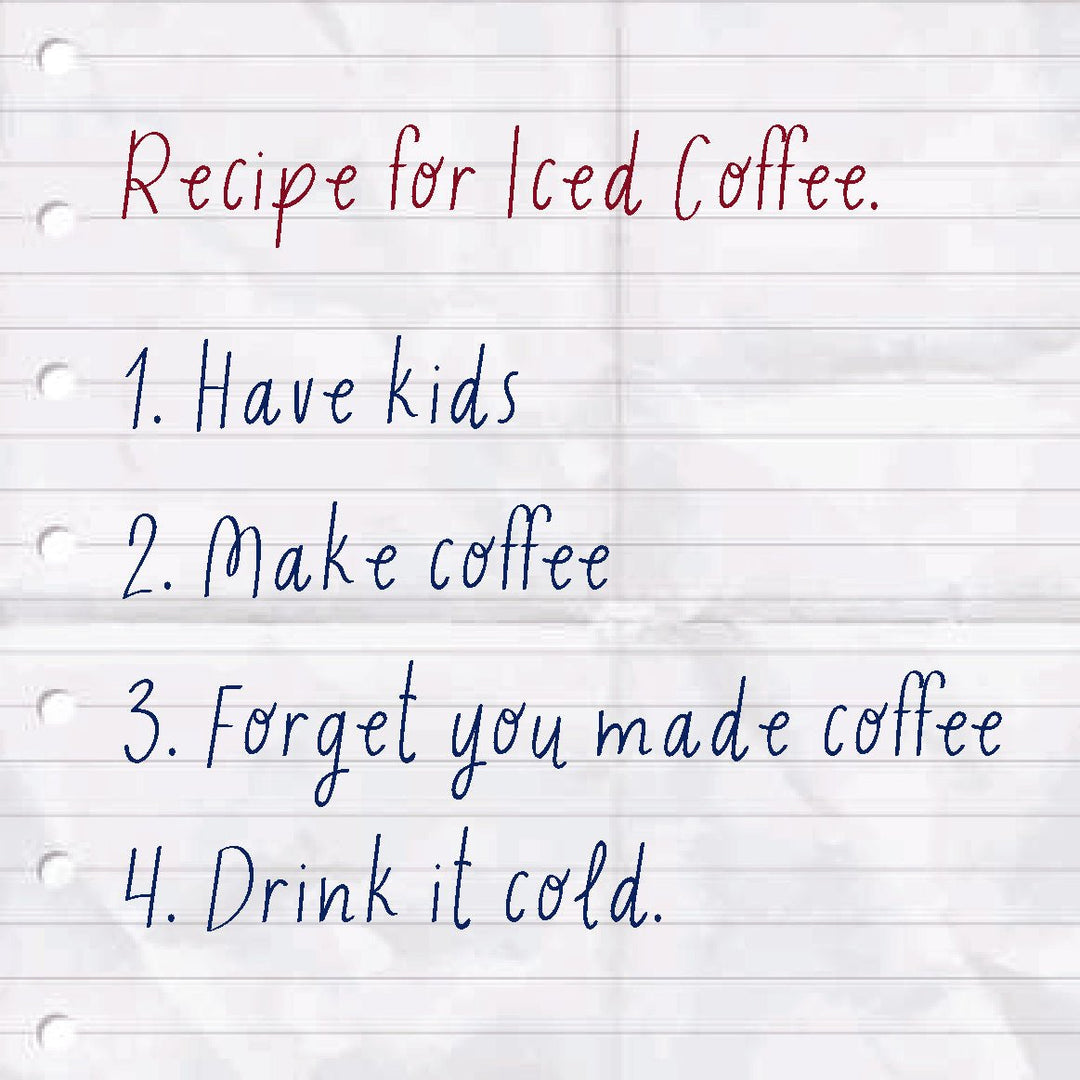 Recipe For Iced Coffee Coaster or Magnet - Cedar Mountain Studios