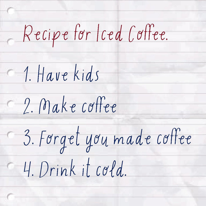 Recipe For Iced Coffee Coaster or Magnet - Cedar Mountain Studios