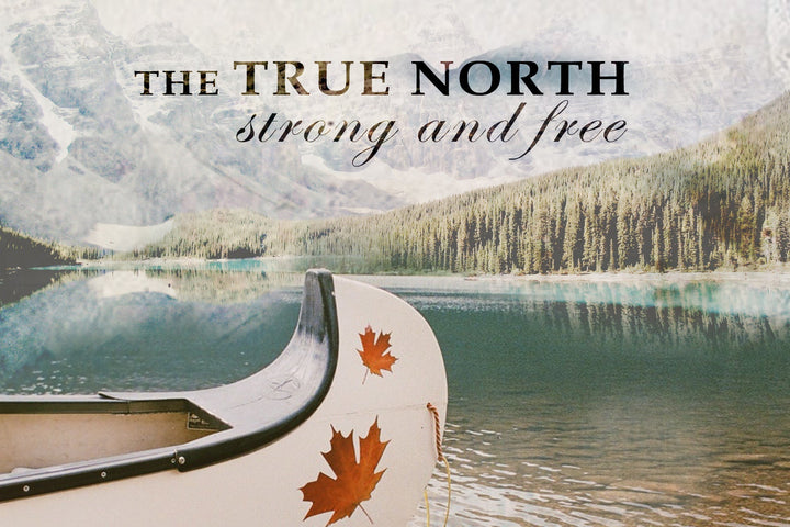 True North Wood Postcard - Cedar Mountain Studios