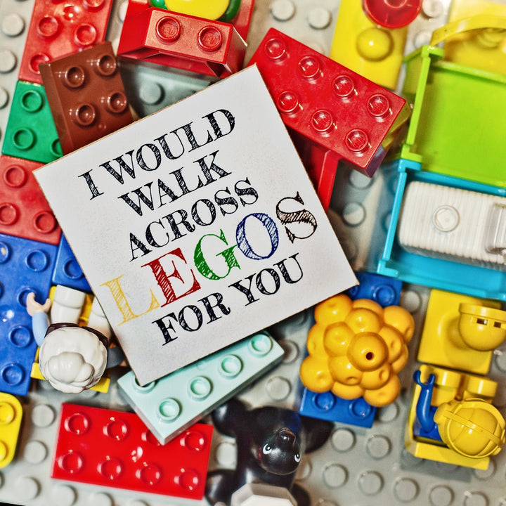 Walk Across Lego Coaster or Magnet - Cedar Mountain Studios