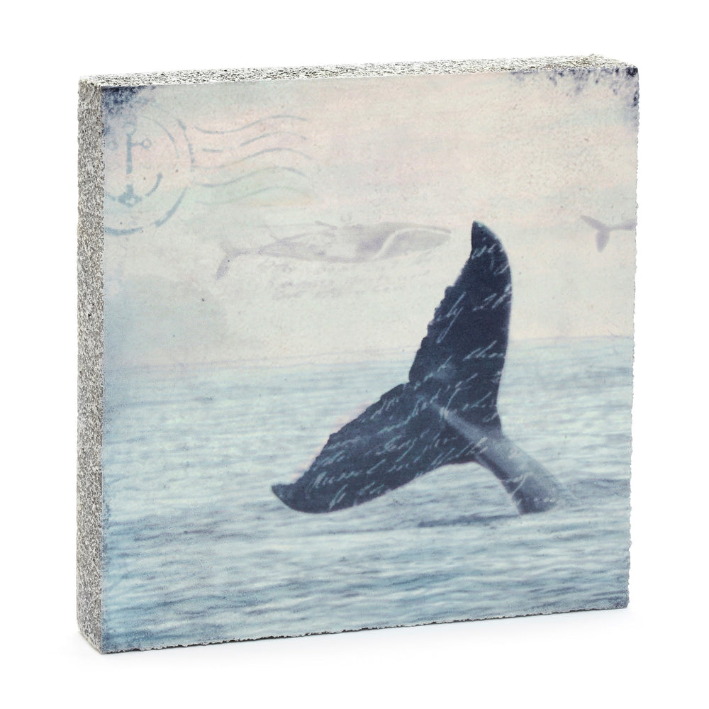 Whale Tail Art Block - Cedar Mountain Studios